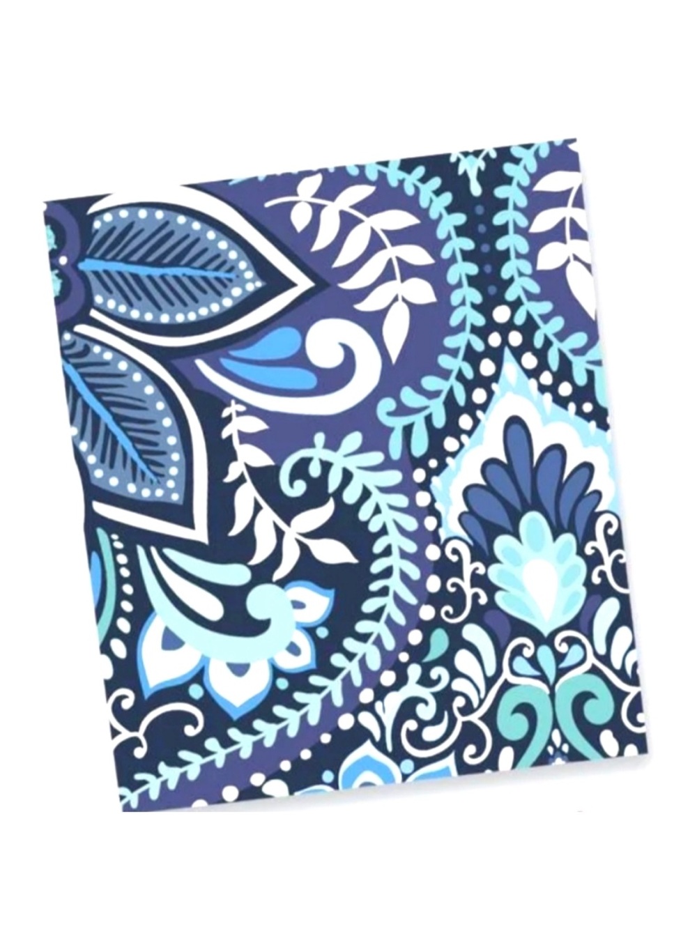 Vera Bradley Blue Island Medallion Throw Blanket - Blue, Navy, Cream